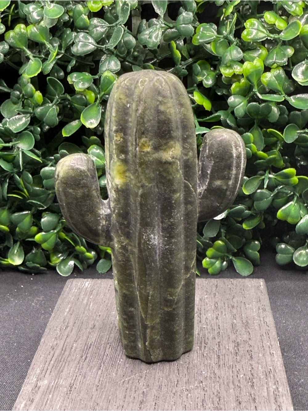Serpentine Cactus Carving - Picture 5 of 6